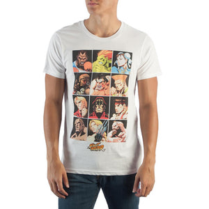 Street Fighter Character Grid T-Shirt