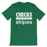 CHECKS OVER stripes TEE