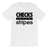 CHECKS OVER stripes TEE