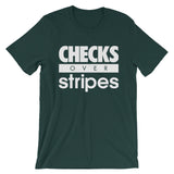 CHECKS OVER stripes TEE